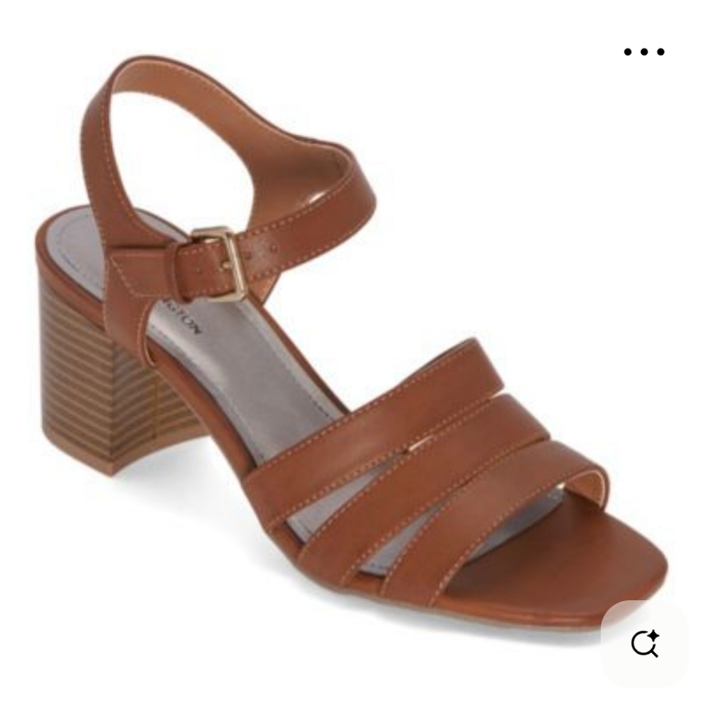 NEW Worthington Beekman Heeled Sandals Cognac Brown Size 9.5